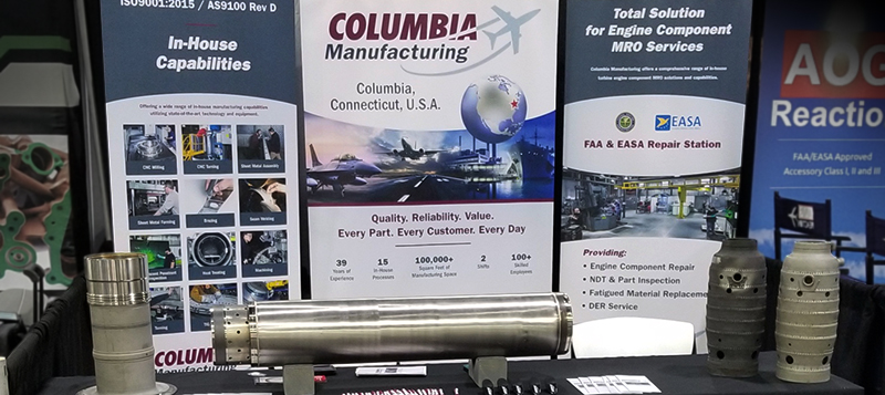 Aviation Week MRO Americas Columbia Manufacturing Inc. booth